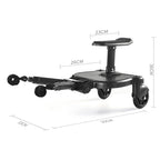 Adaptateur Universel Poussette 2e Enfant – Marchette, Siège & Planche Debout, Jusqu'à 25 kg | TrioNest™