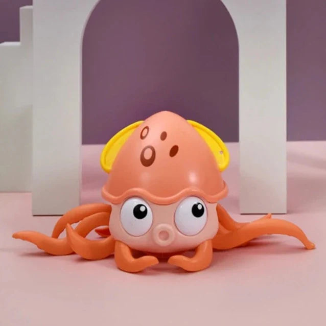 Jouet Pieuvre Rampante Octobot – LED, Sons, Bain & Sol, 8 Tentacules | TrioNest™
