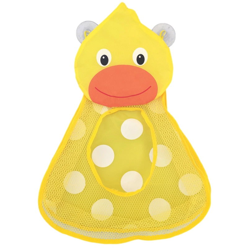 Sac de Rangement Jouets de Bain – Filet Maille, Ventouses, Séchage Rapide, Coton Ventilé, Anti-Bactéries | BathOrga by TrioNest™