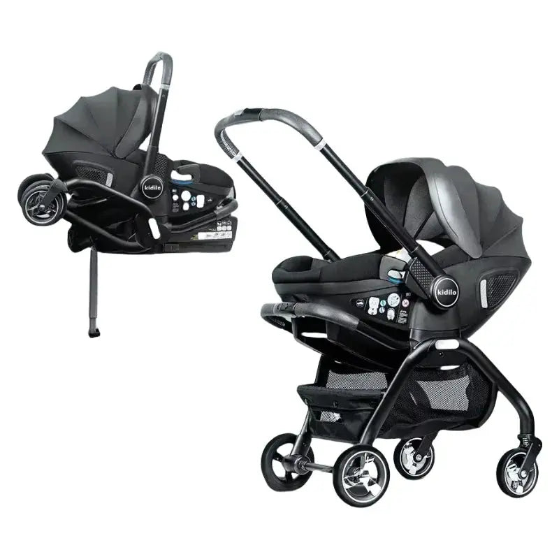 TrioNest™ Poussette 4-en-1 Bidirectionnelle | Nacelle + Siège Auto ECE | Dès la Naissance TrioNest™ Poussette 3 en 1