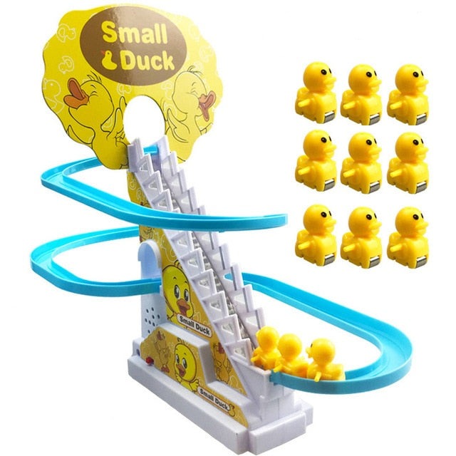Jouet Musical d'Escalade de Canard – LED, ABS Non Toxique, 25,5 cm, Dès 1 An | TrioNest™