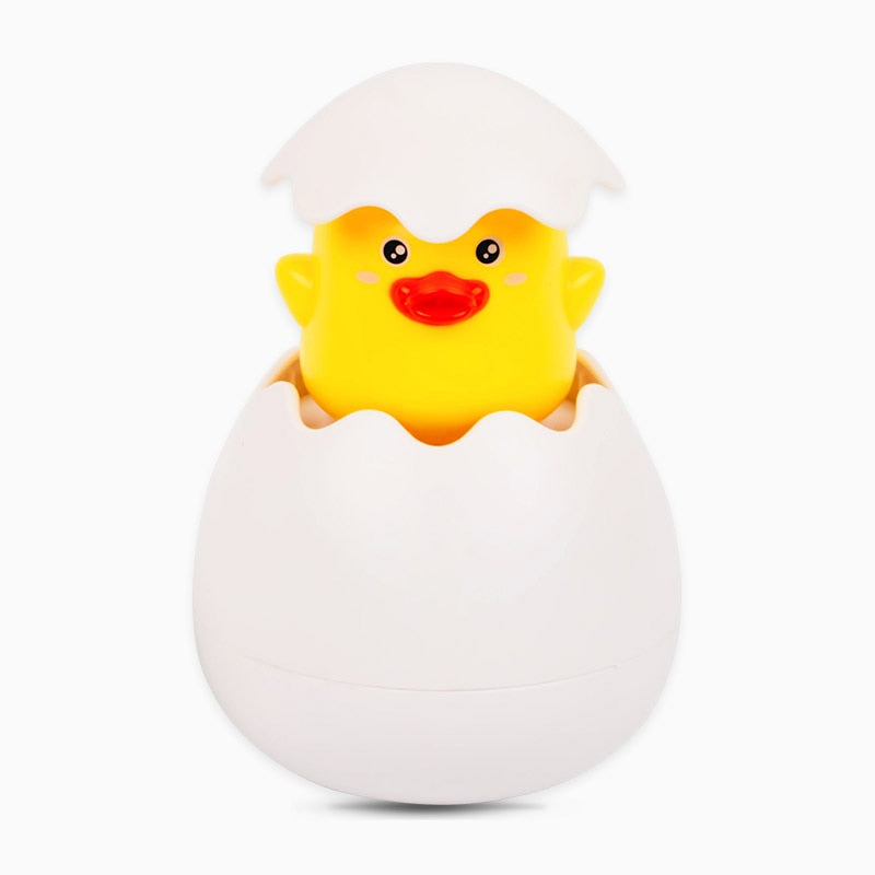 Jouet Œuf de Bain Bébé – Sans BPA, Mode Pluie & Jet, Motifs | TrioNest™