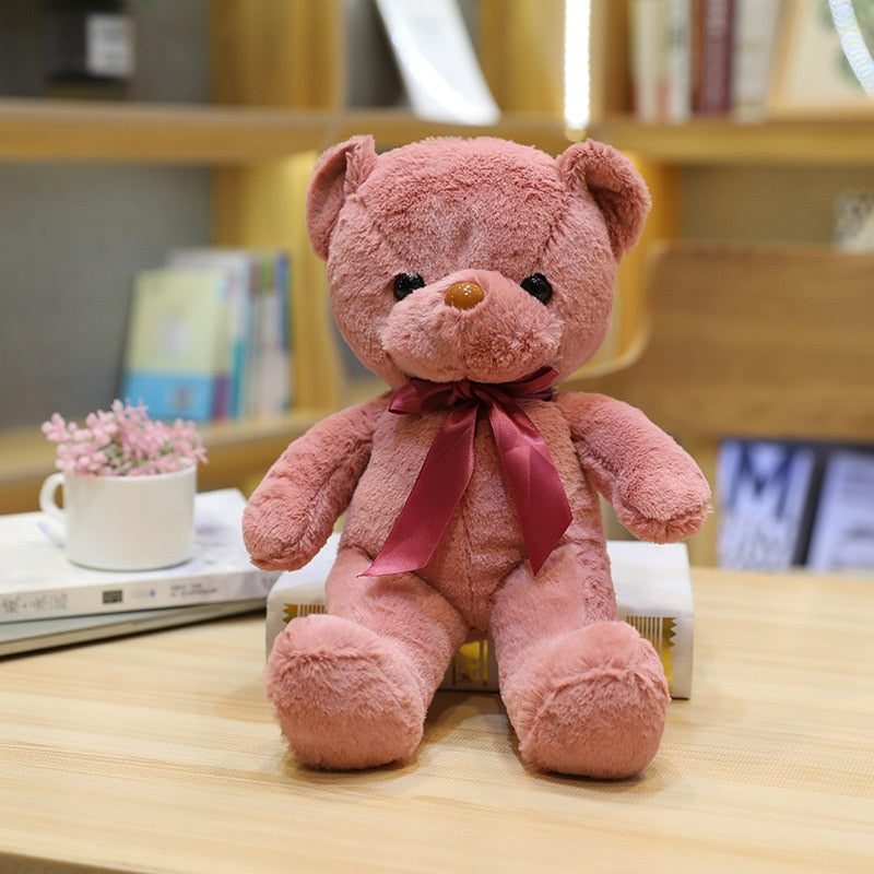 Peluche Ours Adorable 30 cm | TrioNest™ – Douce, Lavable Main, 10 Coloris, Idéale Cadeau Naissance