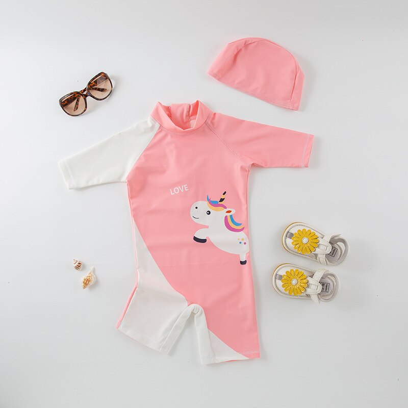 Combinaison Anti-UV Bébé TrioNest™ SUNGUARD™ | UPF 50+ | Motifs Animaux Garçon & Fille | 1-7 Ans