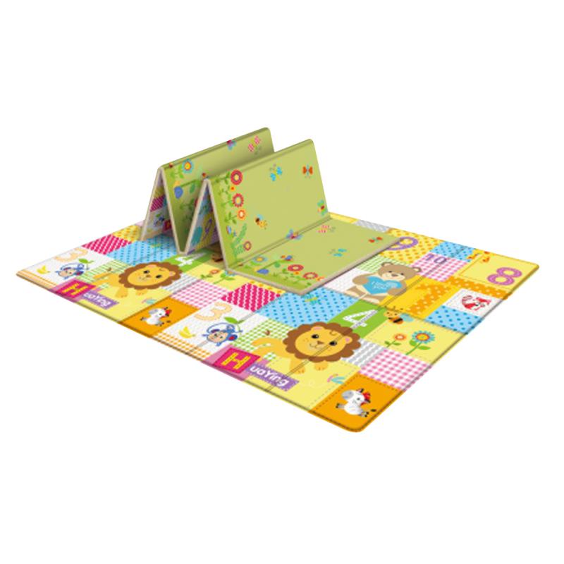 Tapis d'Éveil Montessori pour Bébé – Rembourrage Épais, Pliable en 3s, Lavable Machine, Imperméable | MonteSoft by TrioNest™