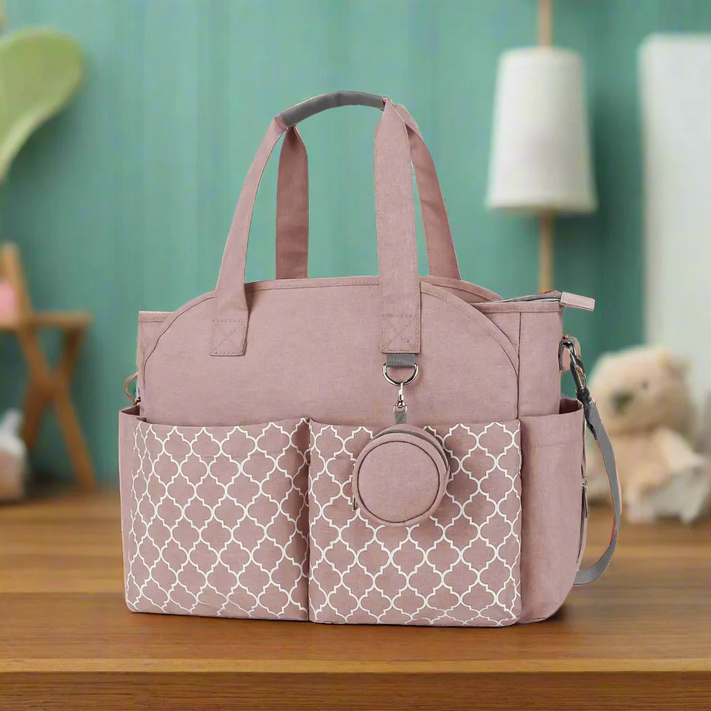 Sac à Langer Bébé Large Waterproof | TrioNest™ – 5 Poches, Sangles Rembourrées, Anti-Taches, 4 Coloris