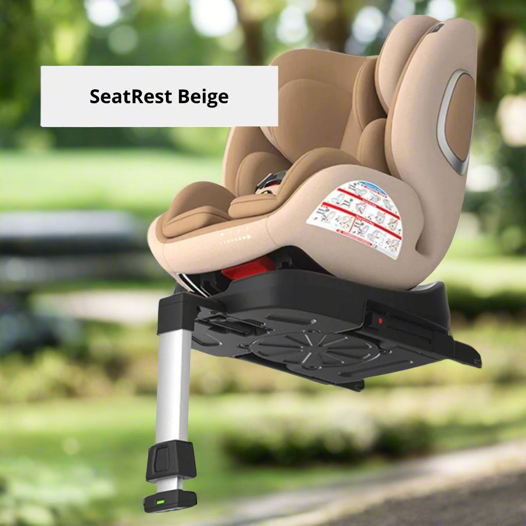 Siège Auto Repose-Pieds CloudRide – ISOFIX, Harnais 5 Points, 145°, Anti-UV, 0-12 Ans | TrioNest™