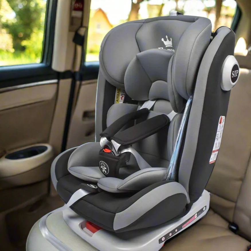 Siège Auto Bébé Évolutif GrowSeat – Rotatif 360°, ISOFIX, 4 Positions, Cuir, 0-12 Ans | TrioNest™