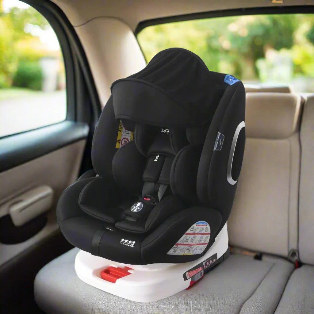 Siège Auto Bébé CocoonDrive – Rotatif 360°, 4 Couches Anti-Impact, Inclinable 145°, 0-12 Ans | TrioNest™