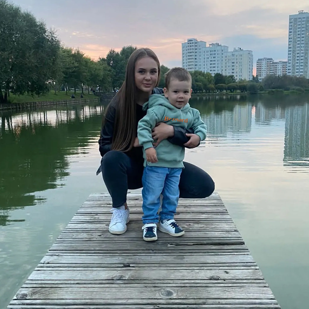 Sweat à Capuche Brodé Personnalisé Enfants KidsCraft – Prénom, Doux, Résistant Lavage | TrioNest™