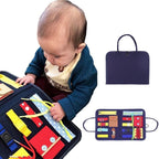 Tableau Sensoriel Montessori TrioNest™ SENSORIA™ | 10 Mini-Jeux, Motricité Fine, Anti-Stress | 6 Mois - 8 Ans | 9 Modèles