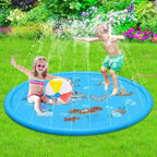 Tapis Jet d’Eau pour Enfants TrioNest™ | 170 cm | Motifs Animaux | Jeu d’Été Extérieur