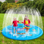 Tapis Jet d’Eau pour Enfants TrioNest™ | 170 cm | Motifs Animaux | Jeu d’Été Extérieur