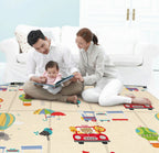 Tapis d'Éveil Montessori pour Bébé – Rembourrage Épais, Pliable en 3s, Lavable Machine, Imperméable | MonteSoft by TrioNest™