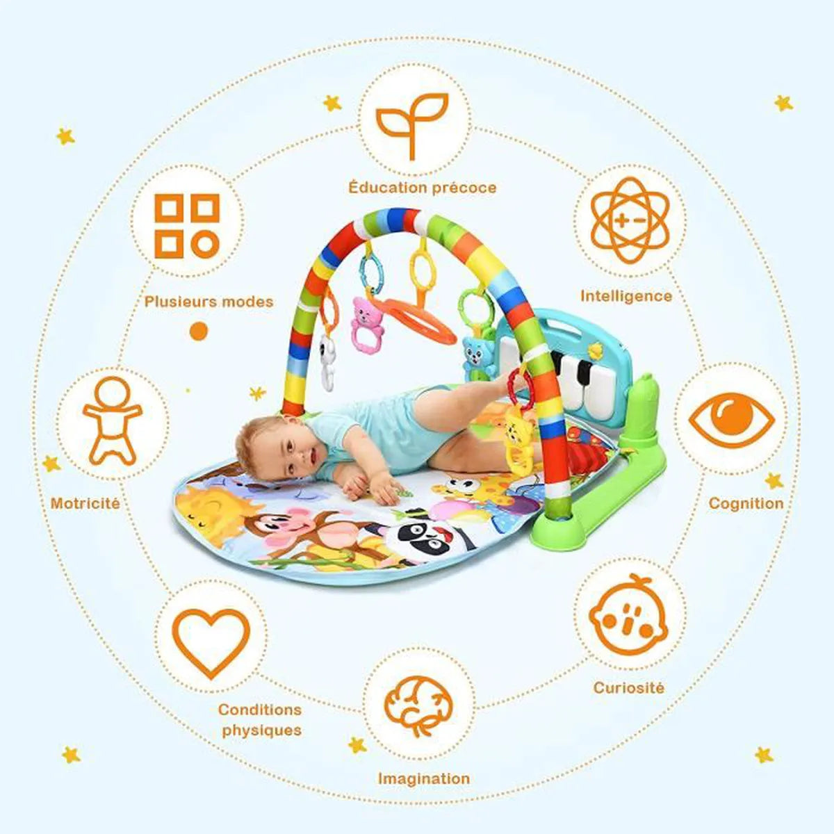Tapis d'Éveil Musical pour Bébé