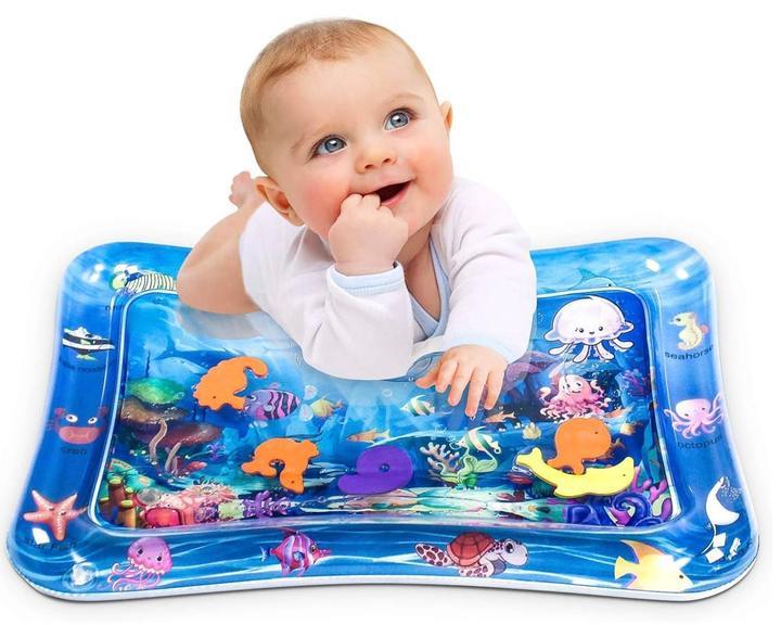 Tapis d'Éveil Sensoriel à Eau pour Bébé – PVC Sans BPA, Motricité Fine, Coordination, Jouets Colorés | AquaEveil by TrioNest™