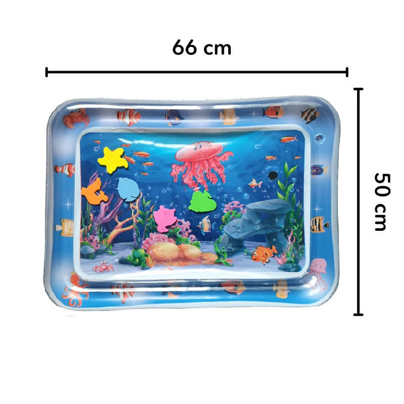 Tapis d'Éveil Sensoriel à Eau pour Bébé – PVC Sans BPA, Motricité Fine, Coordination, Jouets Colorés | AquaEveil by TrioNest™