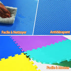 Tapis de Jeu Puzzle Mousse pour Bébé – Haute Densité, Antidérapant, Résistant à l'Eau, Motifs Colorés | PuzzleSoft by TrioNest™