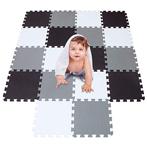 Tapis de Jeu Puzzle Mousse pour Bébé – Haute Densité, Antidérapant, Résistant à l'Eau, Motifs Colorés | PuzzleSoft by TrioNest™