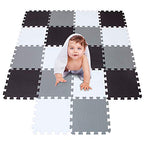 Tapis de Jeu Puzzle Mousse pour Bébé – Haute Densité, Antidérapant, Résistant à l'Eau, Motifs Colorés | PuzzleSoft by TrioNest™