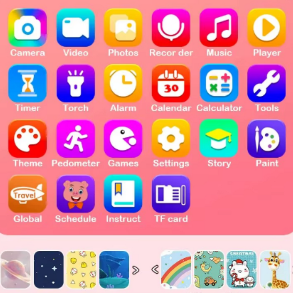 Téléphone Jouet Enfant Unicornia – 13 Jeux Éducatifs, 2 Caméras HD, Anglais & Créativité | TrioNest™