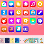 Téléphone Jouet Enfant Unicornia – 13 Jeux Éducatifs, 2 Caméras HD, Anglais & Créativité | TrioNest™