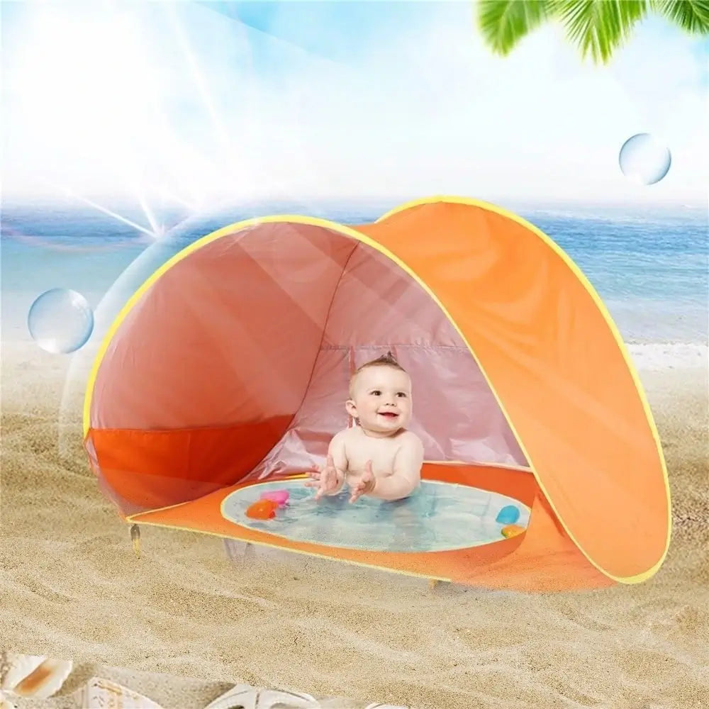 Tente de Plage Pliable Bébé SunNest™ – Anti-UV FPS 50+, Piscine Intégrée & Pop-Up 3 Secondes 0-12 Ans | TrioNest™