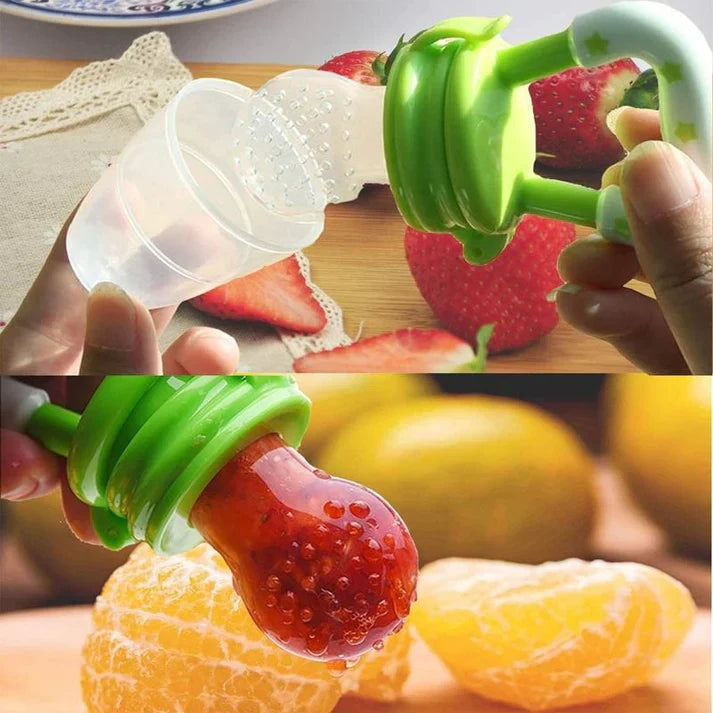 Tétine Grignoteuse de Fruit pour Bébé | TrioNest™ – Silicone Sans BPA, 3 Tailles, 4 Coloris, Dès 3 Mois