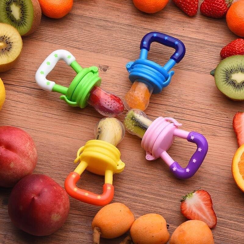 Tétine Grignoteuse de Fruit pour Bébé | TrioNest™ – Silicone Sans BPA, 3 Tailles, 4 Coloris, Dès 3 Mois