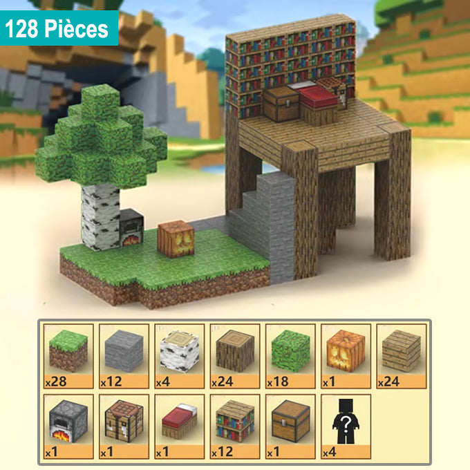 Jeu de Construction Blocs Magnétiques – 3D en 15 Min, Motricité Fine, Logique, Plusieurs Thèmes | MagneCraft by TrioNest™