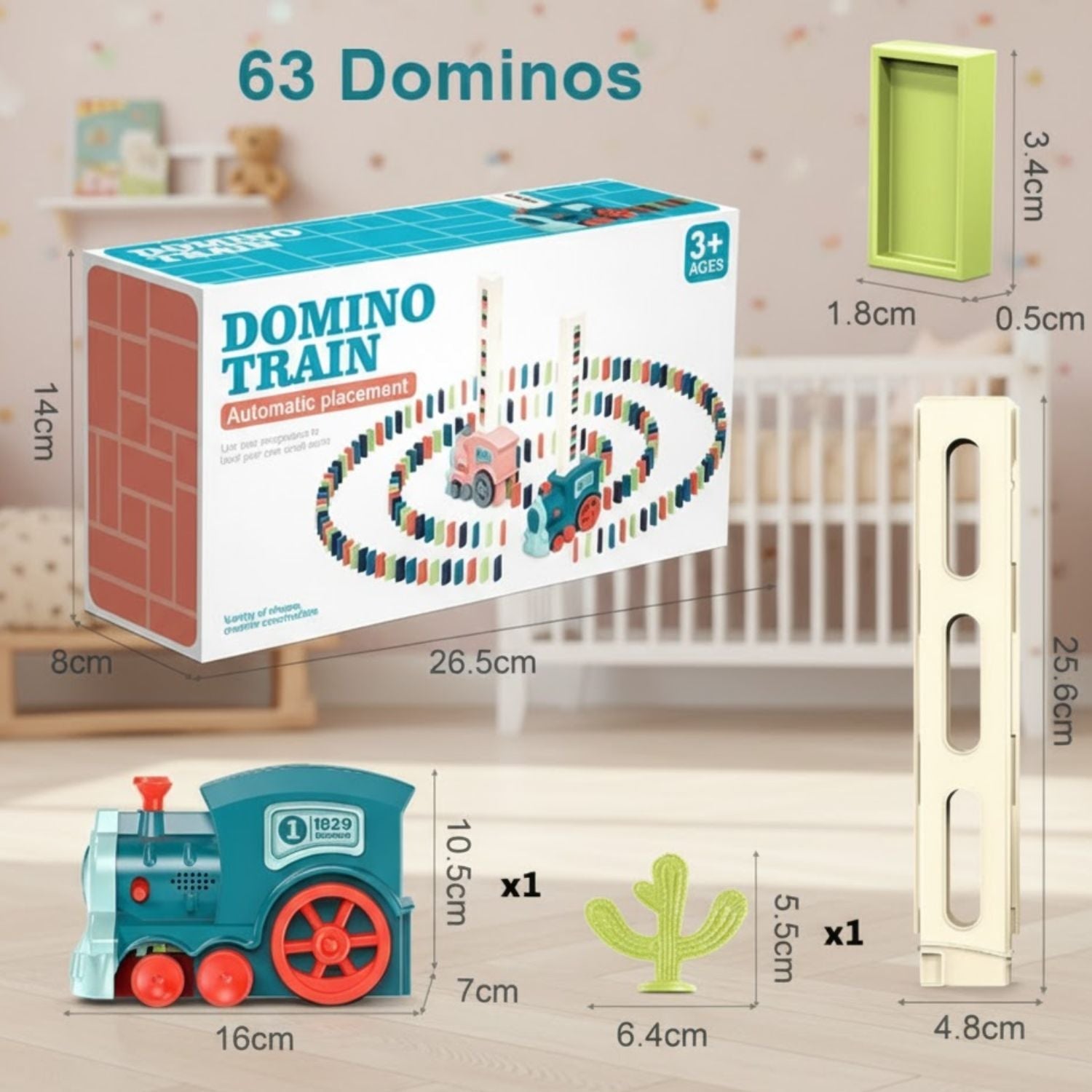 Train à Domino Enfant – Circuit Automatique Multicolore, Créativité, Motricité Fine | TrioNest™