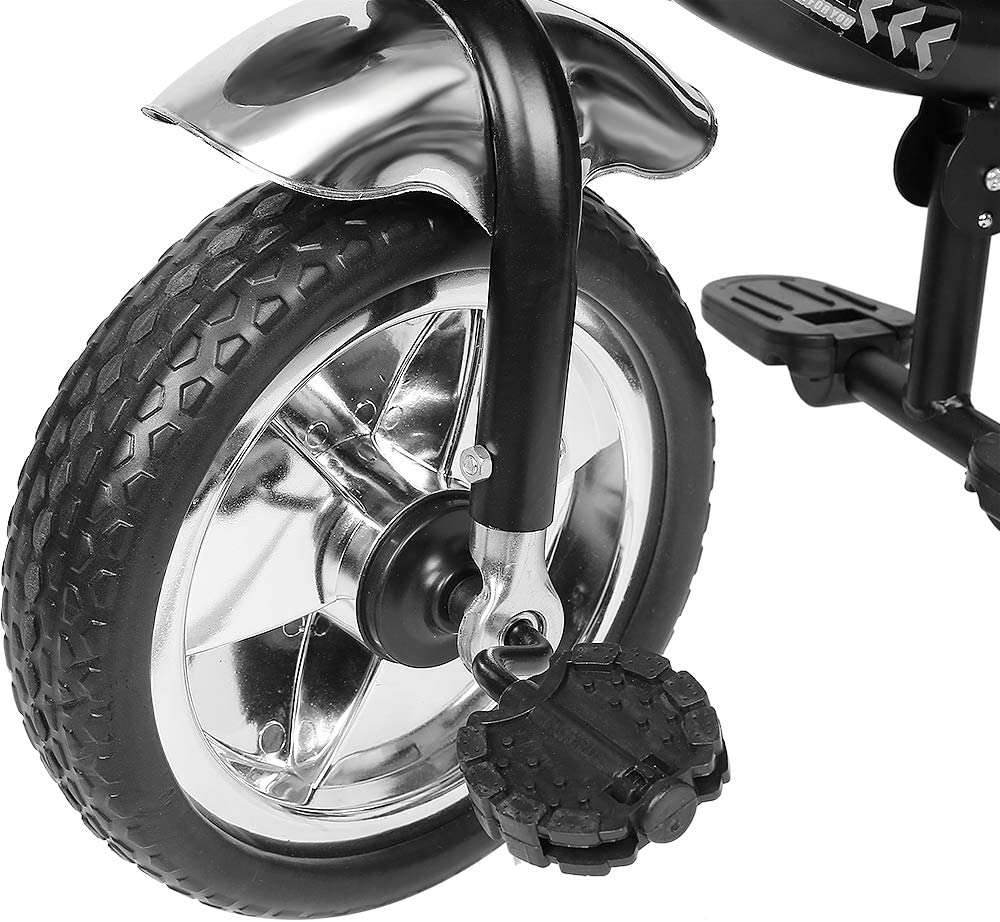 Tricycle Évolutif 4 Modes avec Pare-Soleil – Poignée Réglable, Sonnette, Panier, 1-5 Ans | TrioNest™
