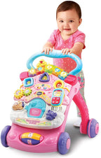 Trotteur Pousse Pousse Bébé 2 en 1 – Tableau Éveil, Piano, +100 Chansons, Premiers Pas Sécurisés | TrioNest™
