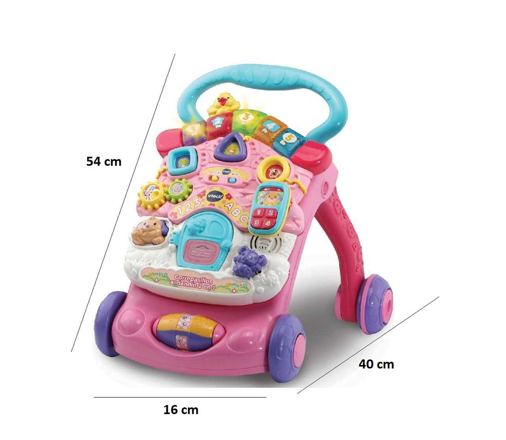 Trotteur Pousse Pousse Bébé 2 en 1 – Tableau Éveil, Piano, +100 Chansons, Premiers Pas Sécurisés | TrioNest™