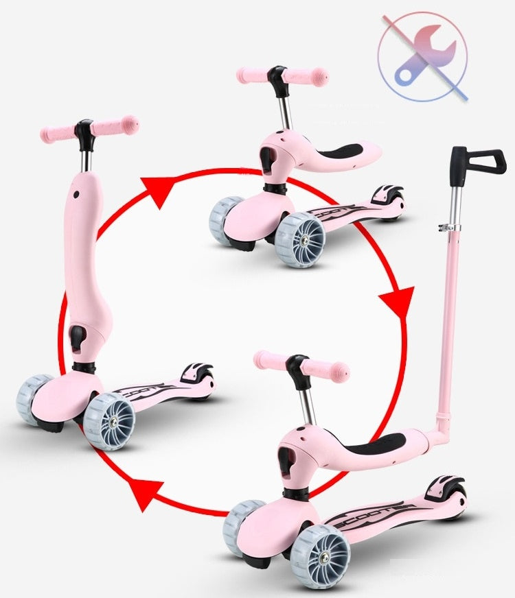 Tretroller klappbar für Kinder