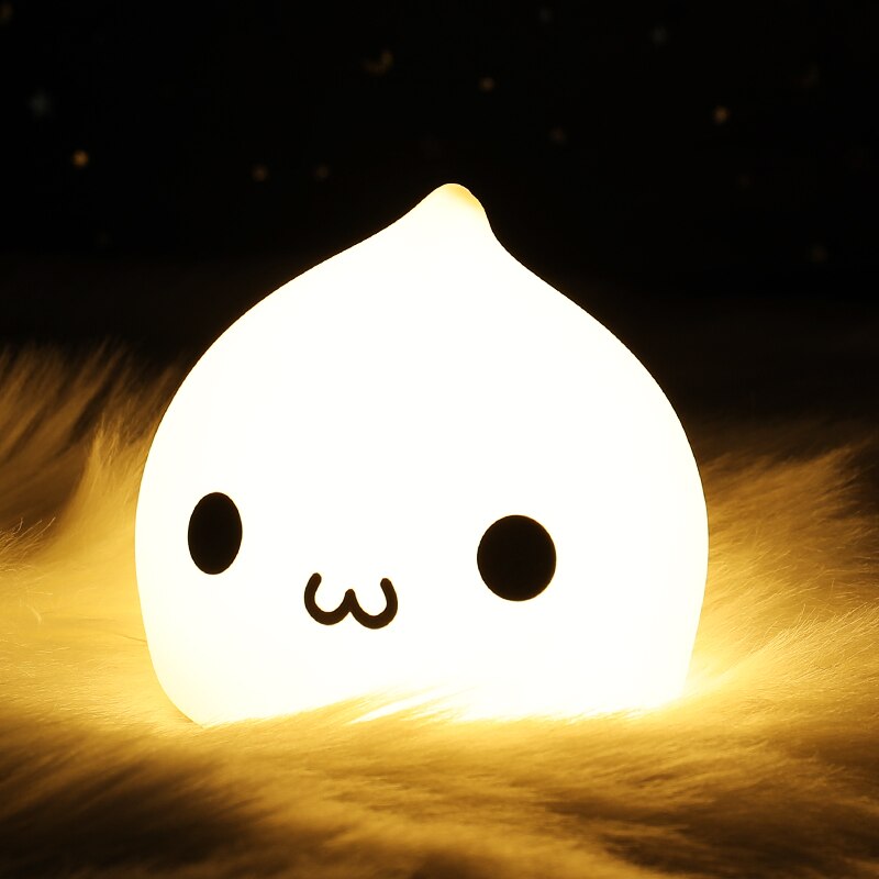 Veilleuse Goutte d'Eau Enfant – 7 Couleurs LED, 3 Modes, Commande Tactile, Déco Chambre | TrioNest™