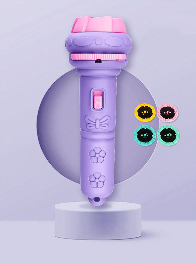 Projecteur Lampe de Poche Enfants – 4 Roues, 32 Images Animaux, Focale Réglable, Économique | TrioNest™