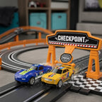 Circuit électrique Voiture 3D – Ponts, Rampes, 4 Joueurs, Modulable, CE/EN71, Dès 3 Ans | RaceTrack3D by TrioNest™