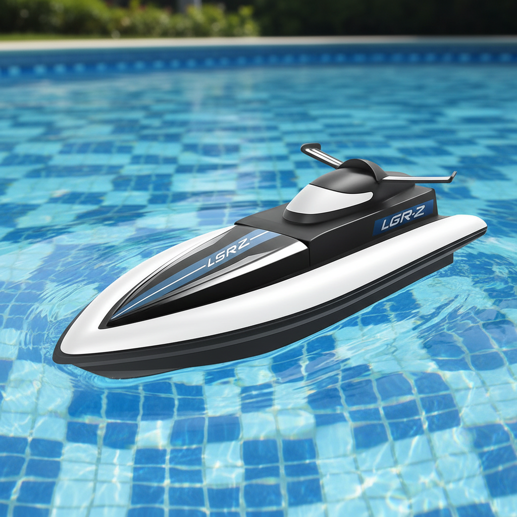 Bateau Télécommandé Style Yacht – Double Moteur, 25 km/h, Portée 80m, 2,4 GHz, Sac Inclus | AquaYacht by TrioNest™
