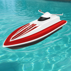 Bateau Télécommandé Style Yacht – Double Moteur, 25 km/h, Portée 80m, 2,4 GHz, Sac Inclus | AquaYacht by TrioNest™