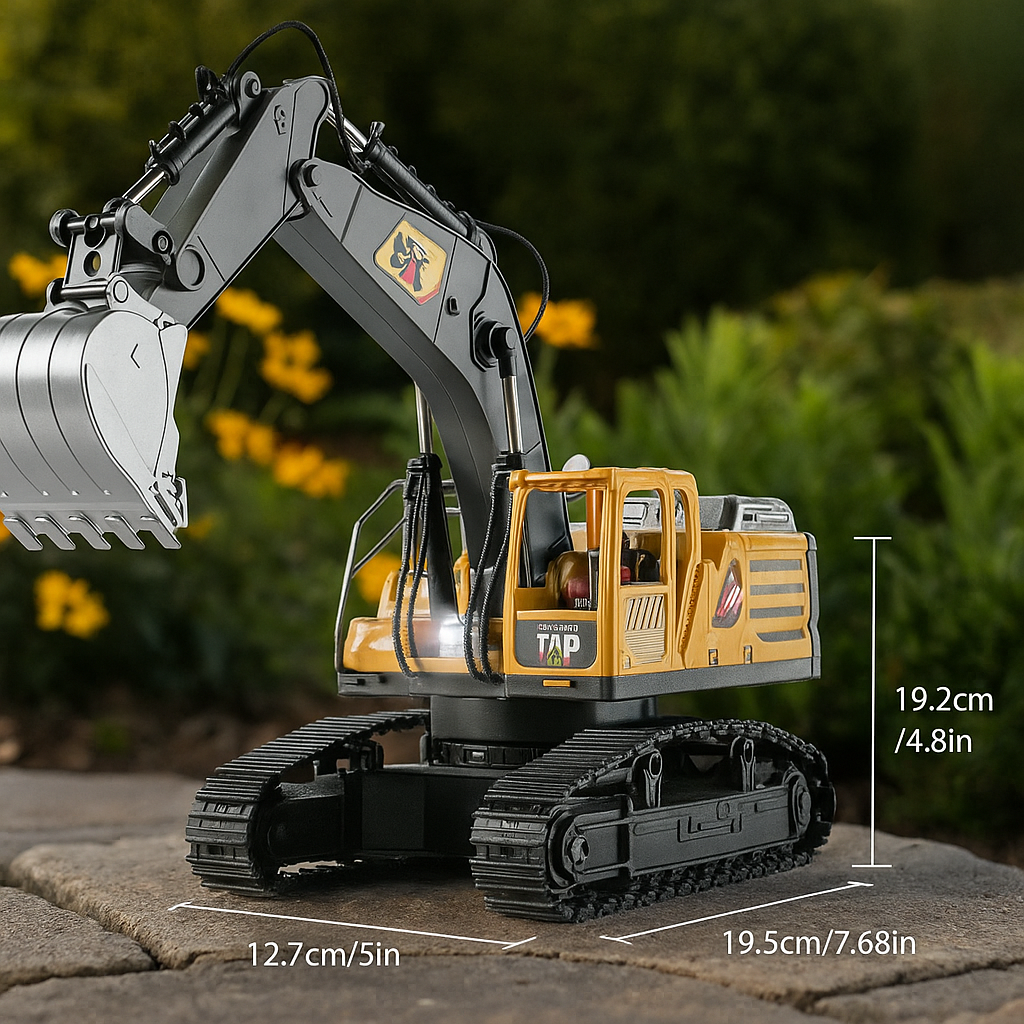 Camion Télécommandé Chantier TrioNest™ BUILDMASTER™ | 4WD, LED, Portée 50m, Certifié CE | 4 Modèles