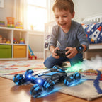 Voiture Télécommandée Roues Pivotantes 360° – Bras Articulés, Dérives Fumigènes, LED, 2,4 GHz, CE | PivotX by TrioNest™