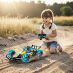 Voiture Télécommandée avec Spray – LED Multicolores, Musique, 2,4 GHz, Batterie Rechargeable | MistRacer by TrioNest™