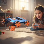 Voiture Télécommandée Enfant 360° – 6 Roues, Dérives, LED, 35 Min Autonomie, Portée 40m | SpinRacer by TrioNest™