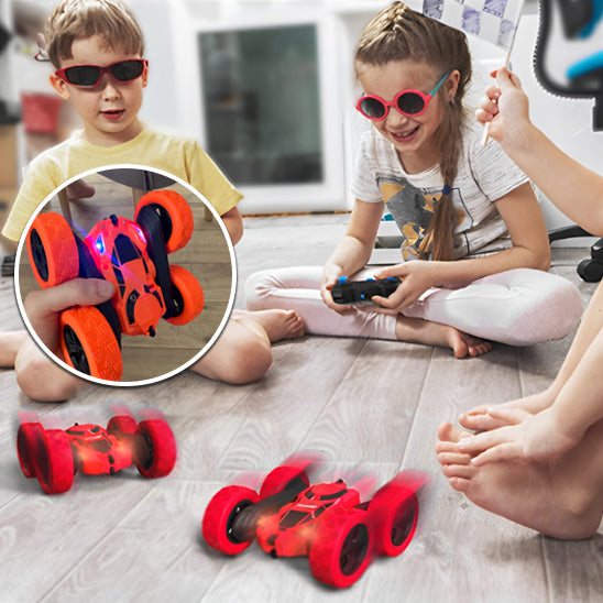 Voiture de Cascade Acrobatique Tout-Terrain – 360°, Double Face, Anti-Collision, USB, Tous Terrains | FlipCraze by TrioNest™
