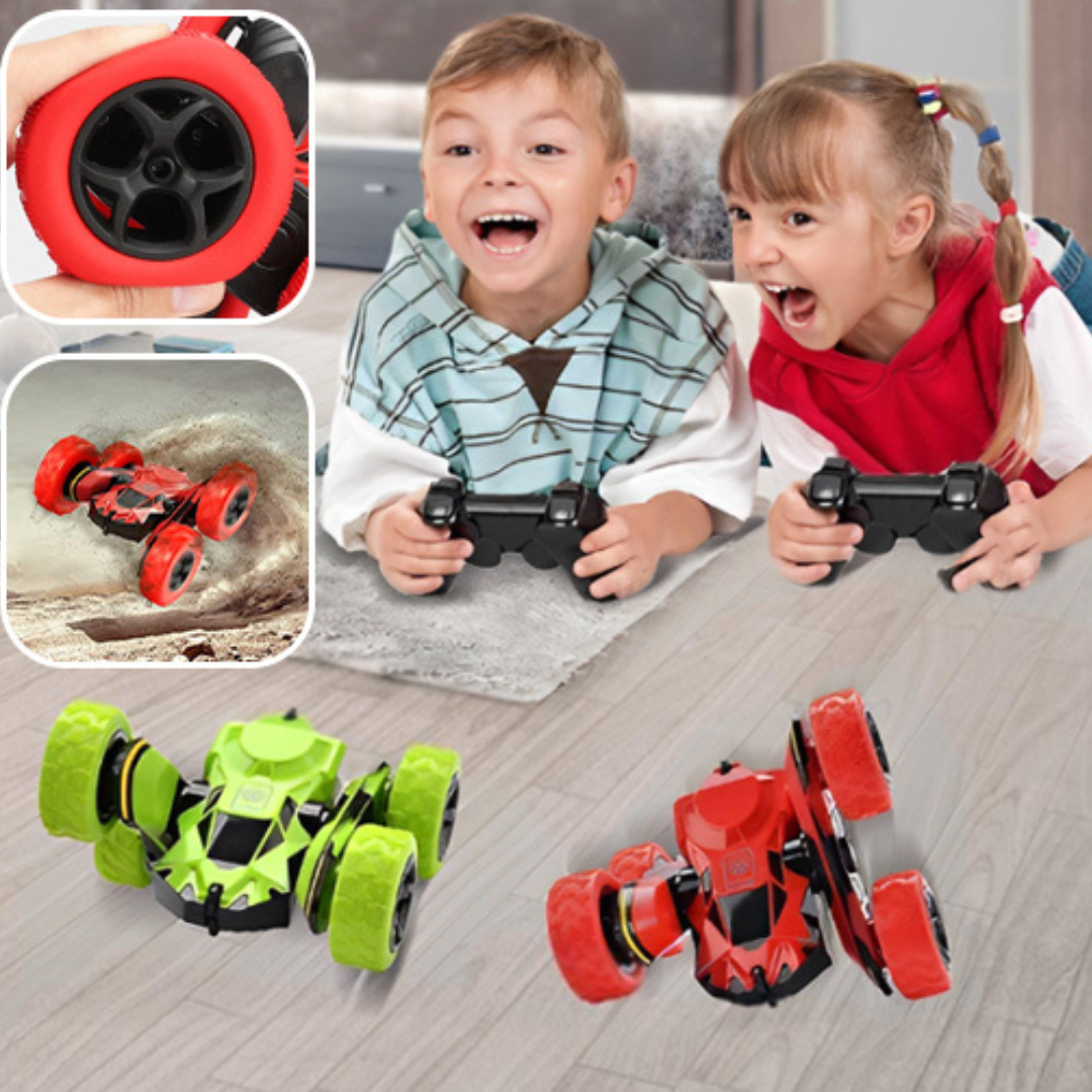 Voiture de Cascade Acrobatique Tout-Terrain – 360°, Double Face, Anti-Collision, USB, Tous Terrains | FlipCraze by TrioNest™