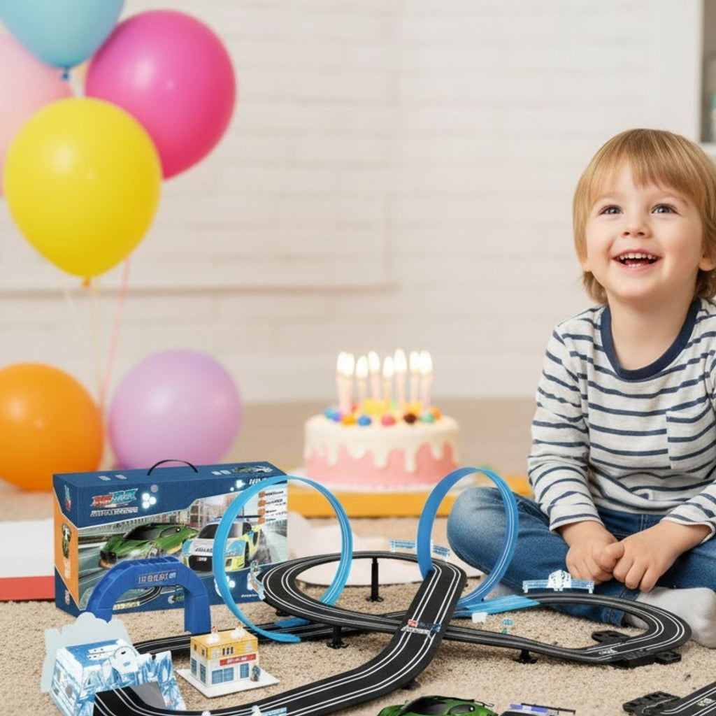 Circuit Électrique Voitures Télécommandées Loopings Modulable 2 Tailles SPEEDLOOP – TrioNest™