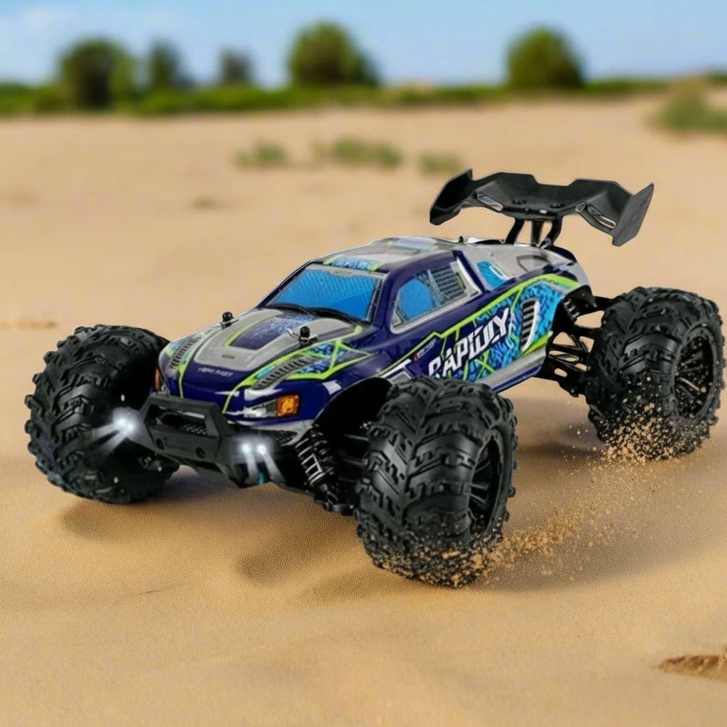Voiture de Course Télécommandée TrioNest™ RACERINO™ | Tout-Terrain, Amortisseurs, 50-80 km/h | 5 Coloris