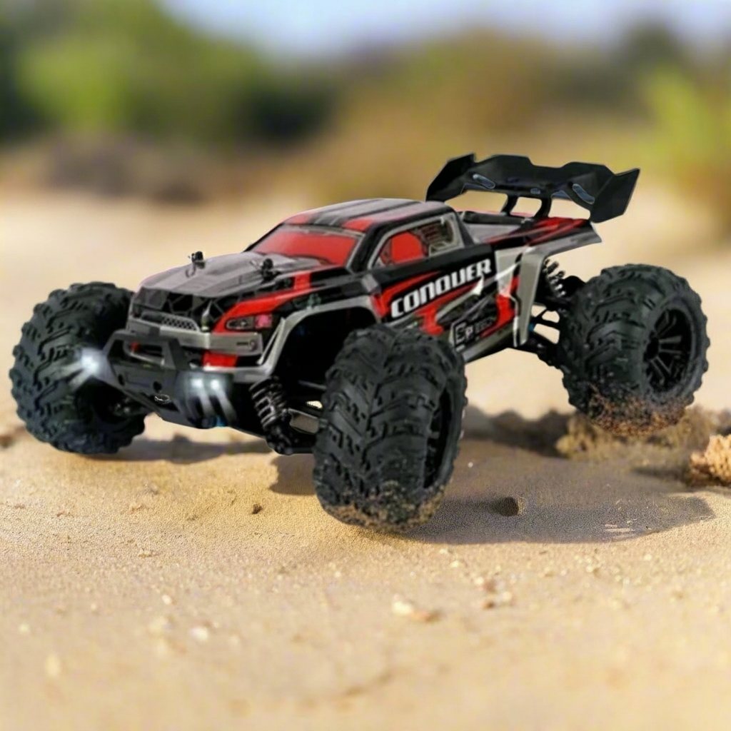 Voiture de Course Télécommandée TrioNest™ RACERINO™ | Tout-Terrain, Amortisseurs, 50-80 km/h | 5 Coloris