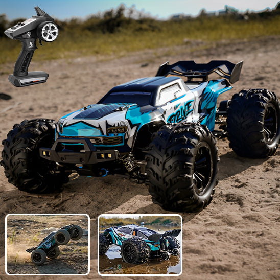 Voiture de Course Télécommandée TrioNest™ RACERINO™ | Tout-Terrain, Amortisseurs, 50-80 km/h | 5 Coloris